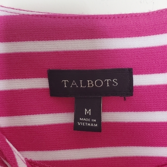 Talbots A-Line Striped Dress - Picture 7 of 9